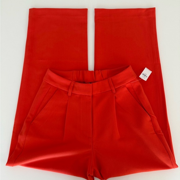 Old Navy Pants - NWT Old Navy Extra High-Waisted Taylor Wide-Leg Trouser Pants Orange